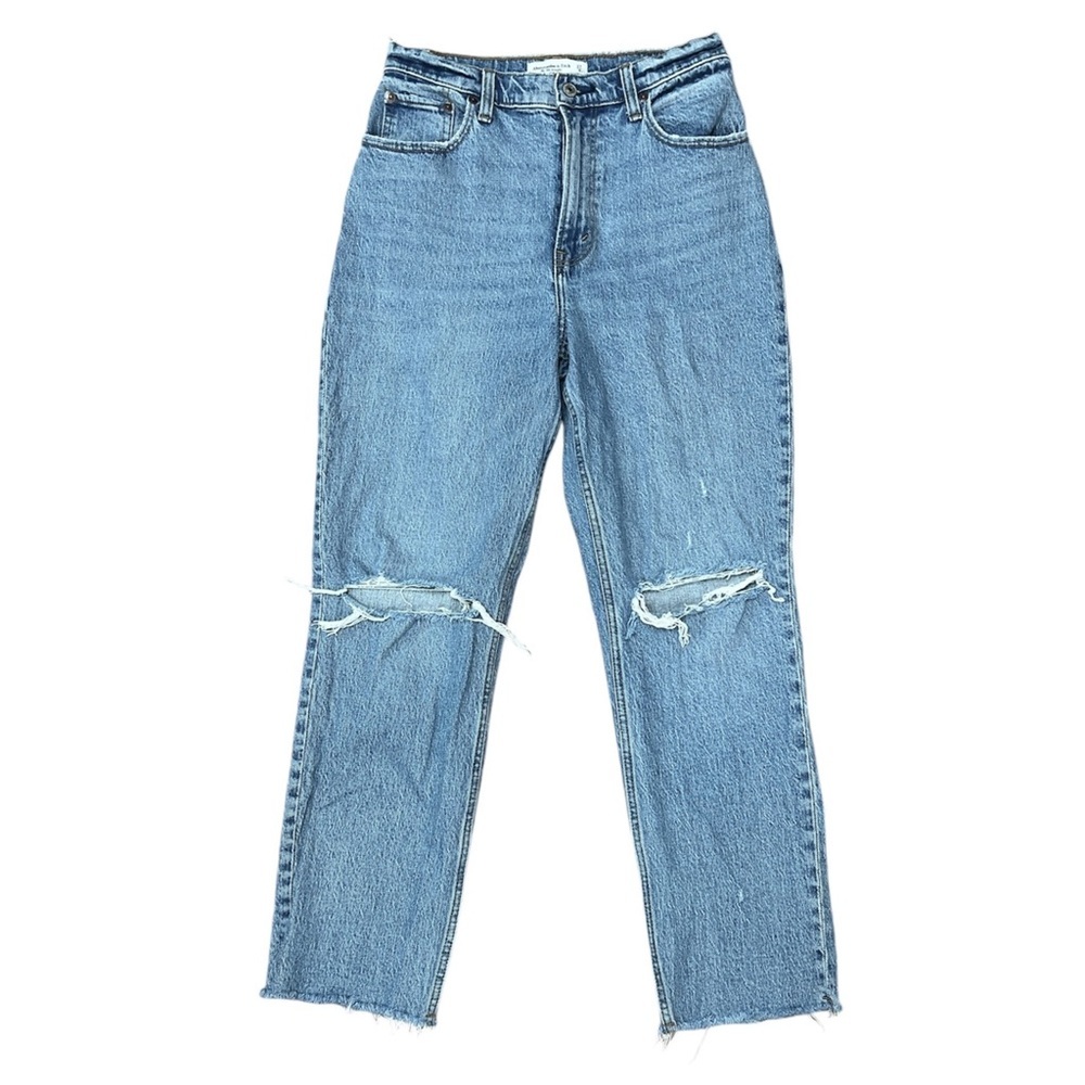 Abercrombie and Fitch The 90’s Straight Baggy Ultra High Rise Jeans Curve Love